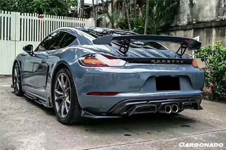 2017 - 2023 Porsche 718 Cayman/Boxster AM Style Carbon Fiber Side Skirts